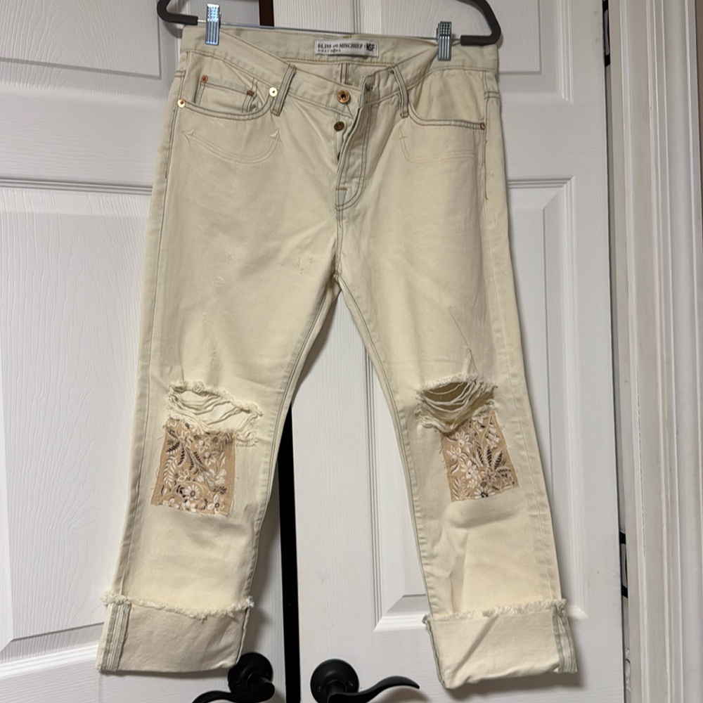 Bliss and Mischief x NSF Embroidered Jeans 29